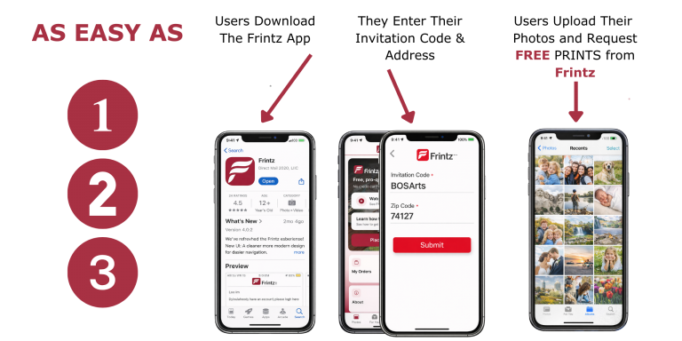 Users Download App, Request Prints